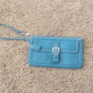 Coach Leather Wristlet